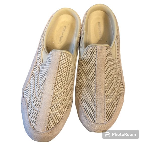 Easy Spirit Traveltime Classiic Clogs, NWOT, 7.5M, Tan/Ecru - Picture 2 of 4